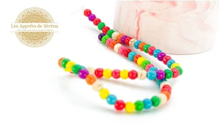 perles colorées 6mm