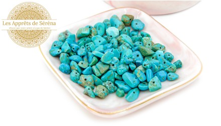 puces howlite turquoise