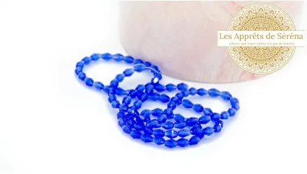 perles gouttes bleues