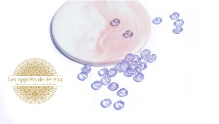 perles 8x6mm lilas