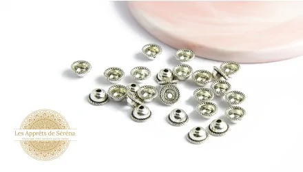 Coupelles pour perles 8mm