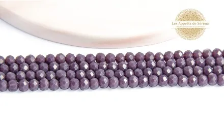 Perles abaques à facettes 3x2mm
