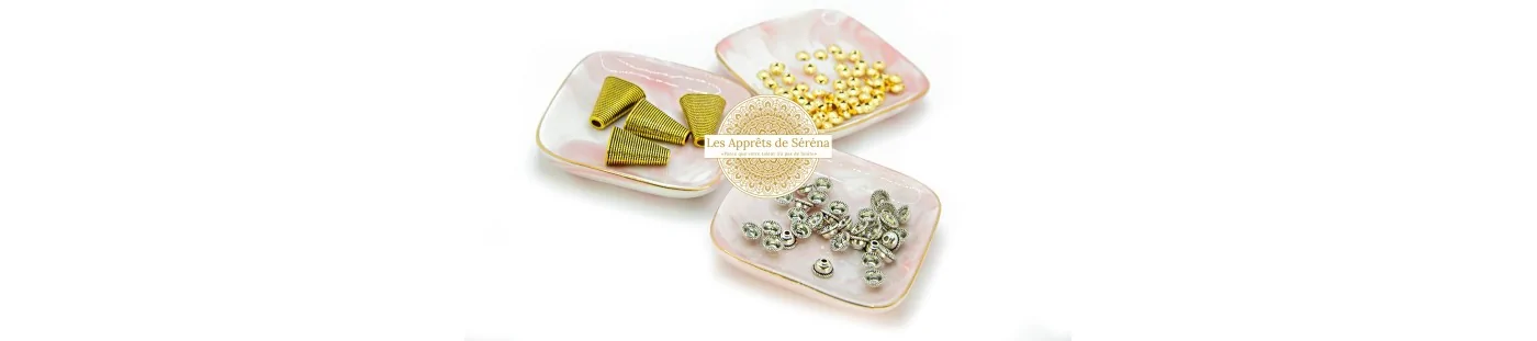 Coupelles pour perles en laiton or ou argent - Les apprêts de Séréna
